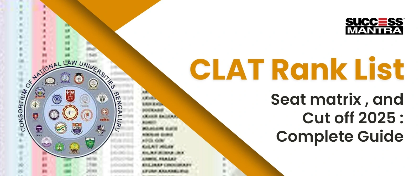 CLAT Rank List, Seat Matrix, and Cut-Off 2025 : Complete Guide