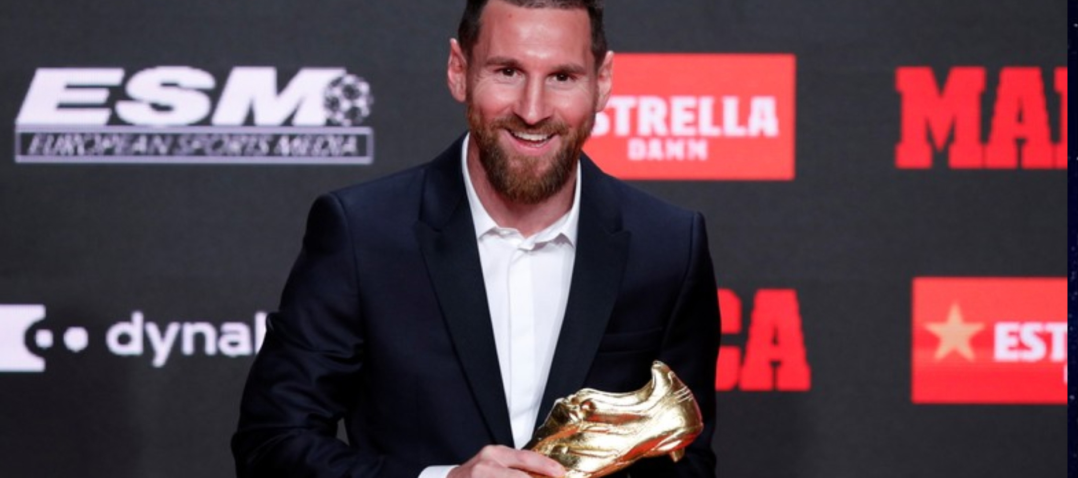 Barcelona star Lionel Messi wins sixth Golden Shoe award