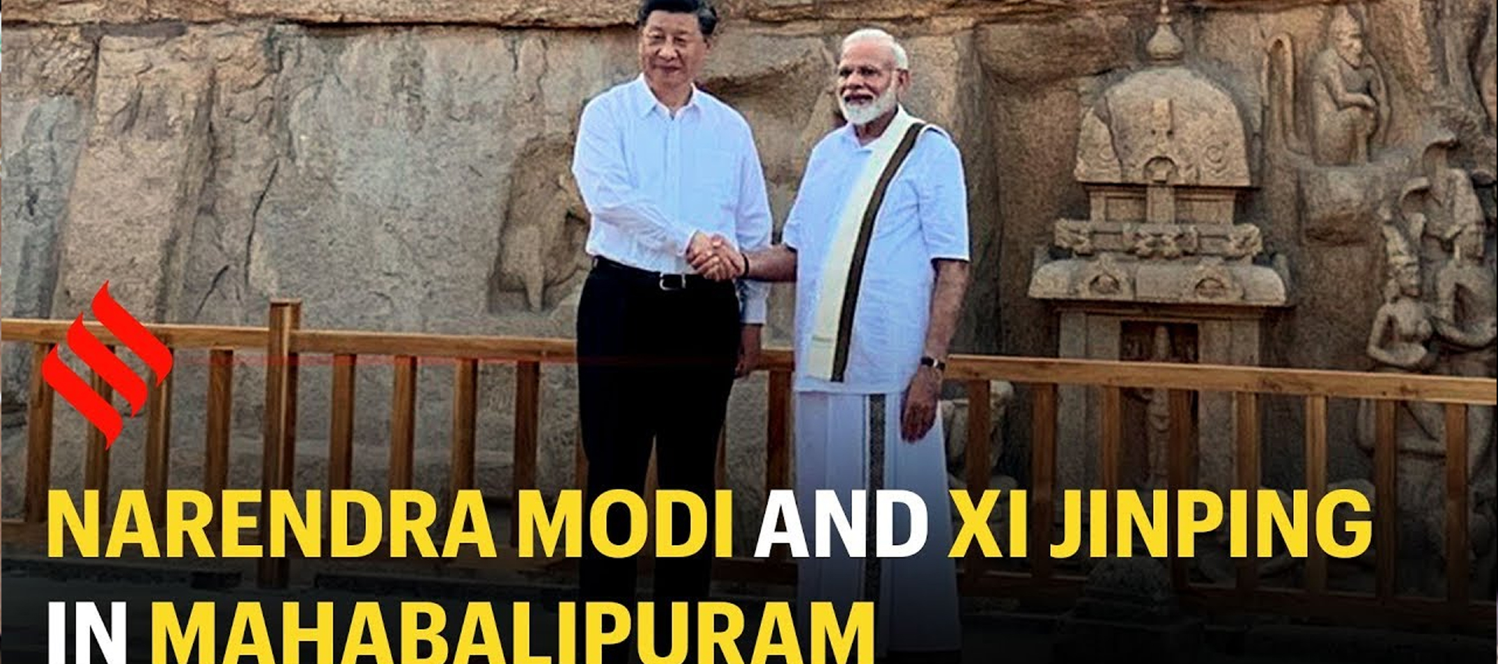 PM Modi takes Xi Jinping on a guided tour of Mamallapuram monuments